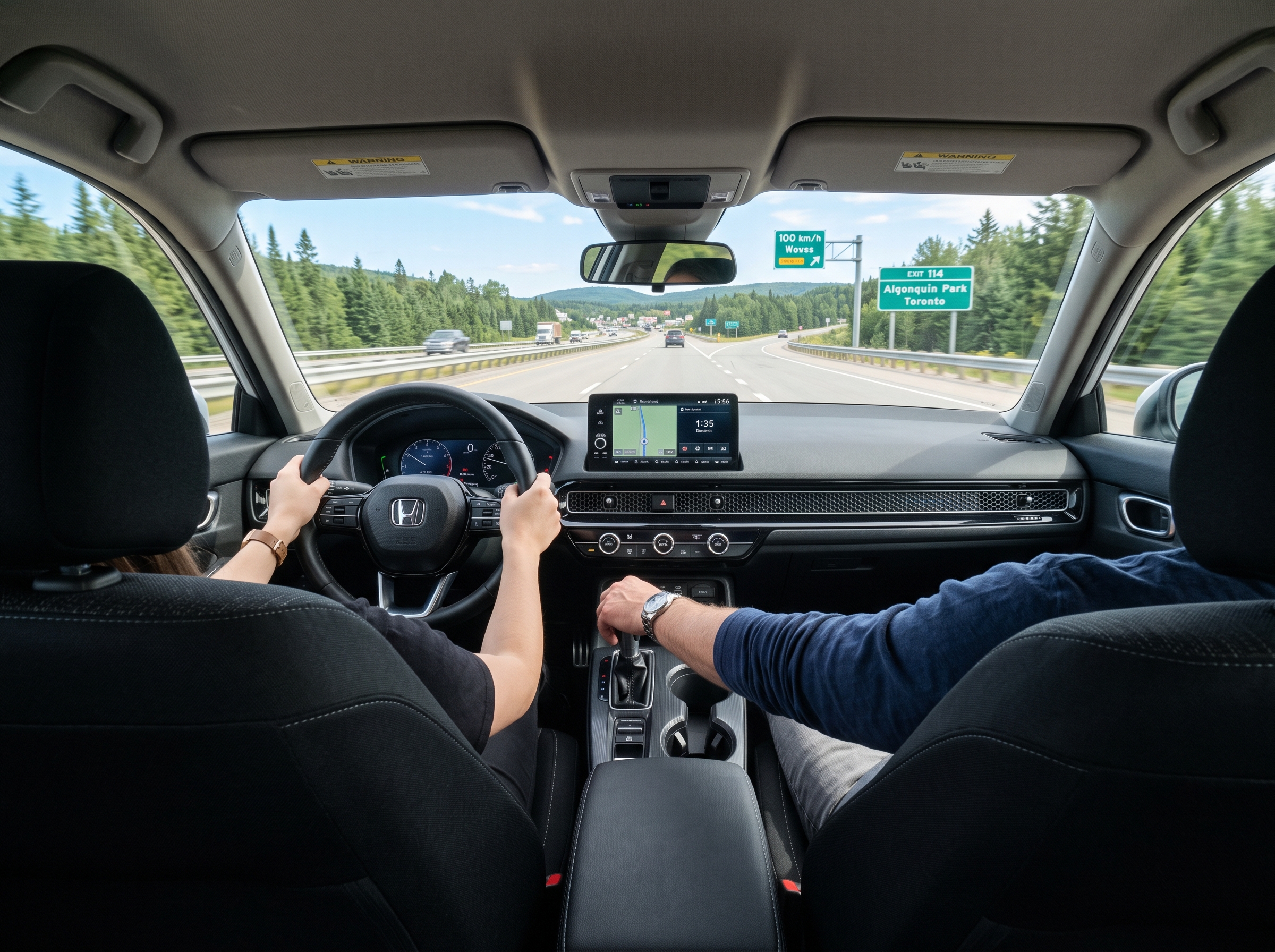 Highway cabin view