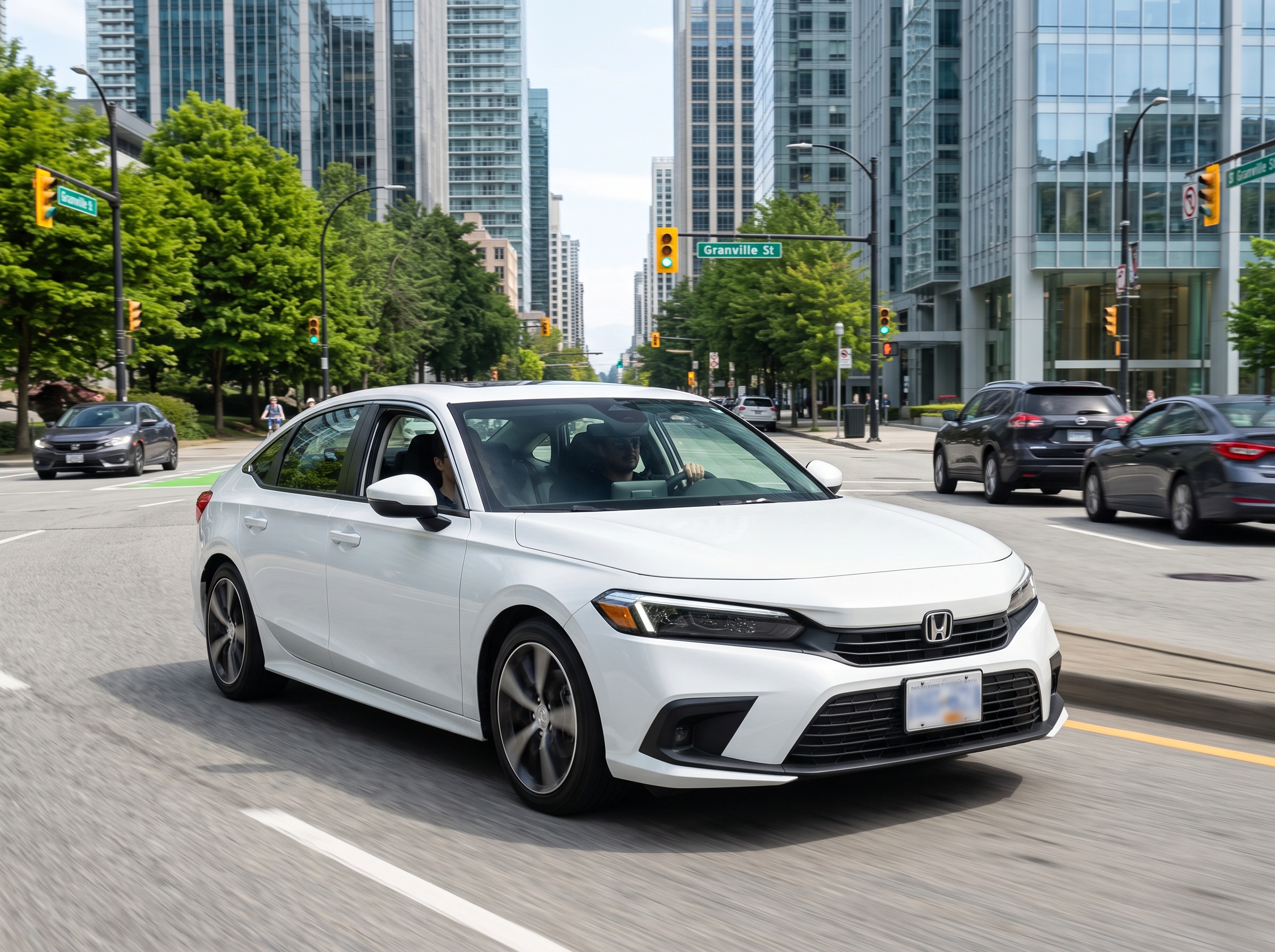 Downtown driving